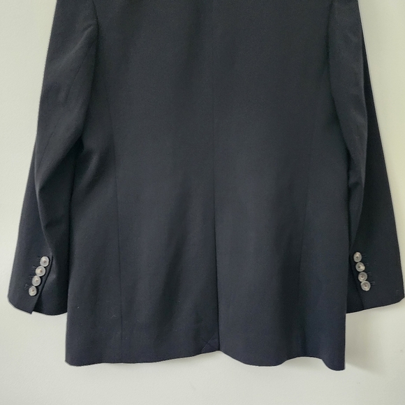 Everlane The 80s Blazer Padded Shoulder Oversized Single Breasted Work Black 2 - Picture 10 of 16